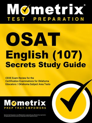 cover image of OSAT English (107) Secrets Study Guide